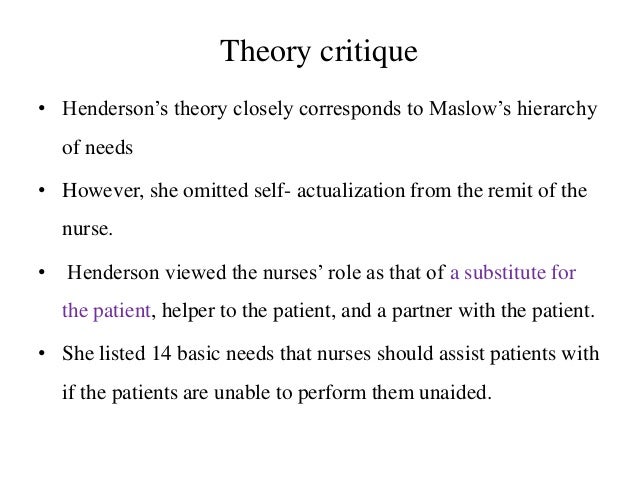 virginia henderson concepts virginia henderson middle range theory